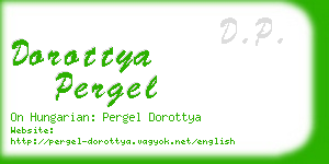 dorottya pergel business card